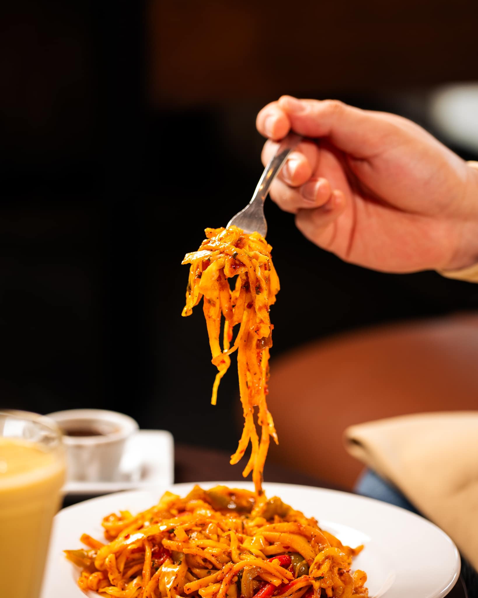 Try Hakka Noodles At India Palace